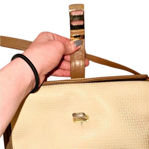 Bally Vintage (1970s) Monogram Canvas & Leather Crossbody Bag Made in Italy - Picture 9 of 13